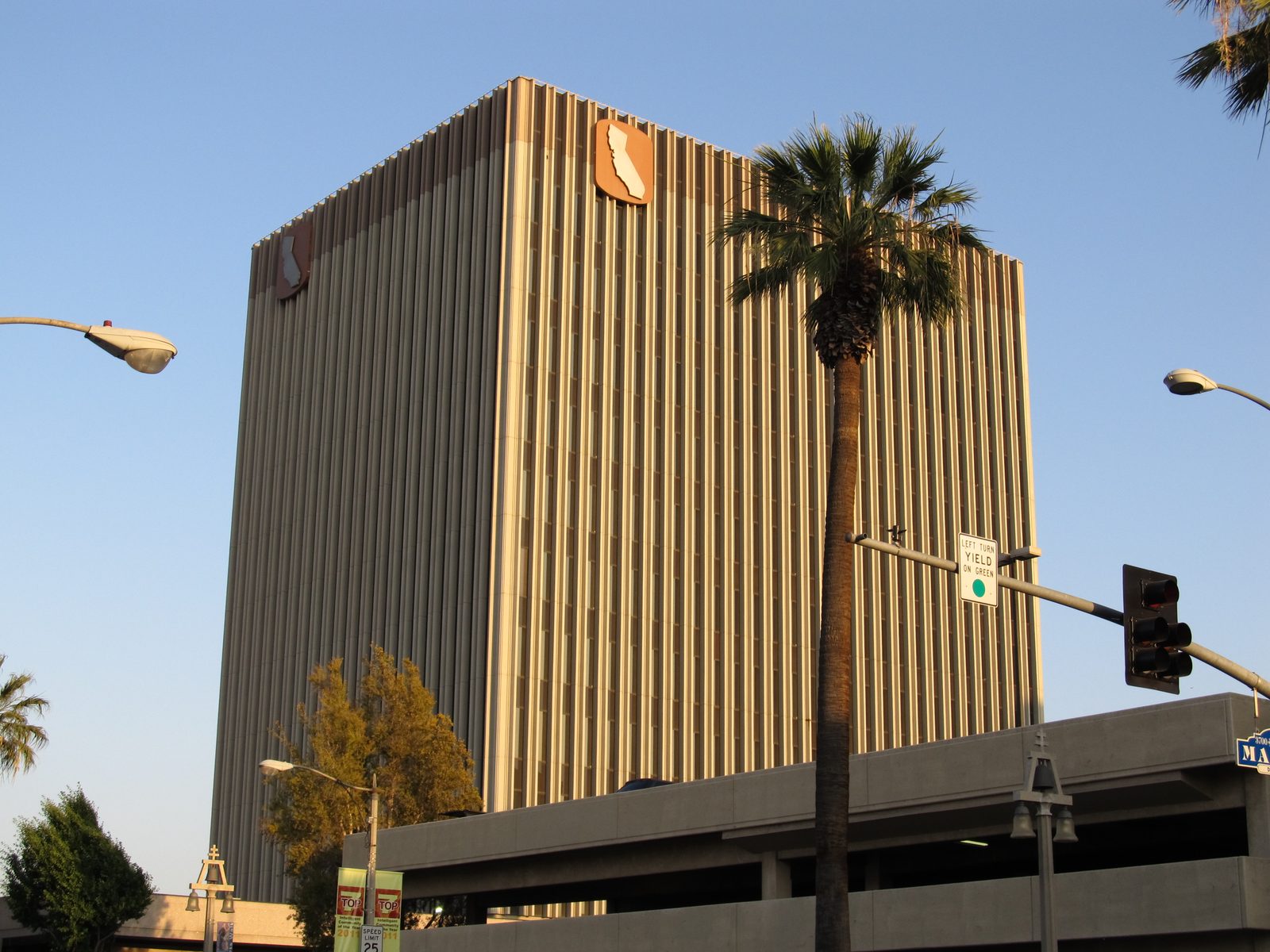 The California Tower office building in downtown Riverside, California