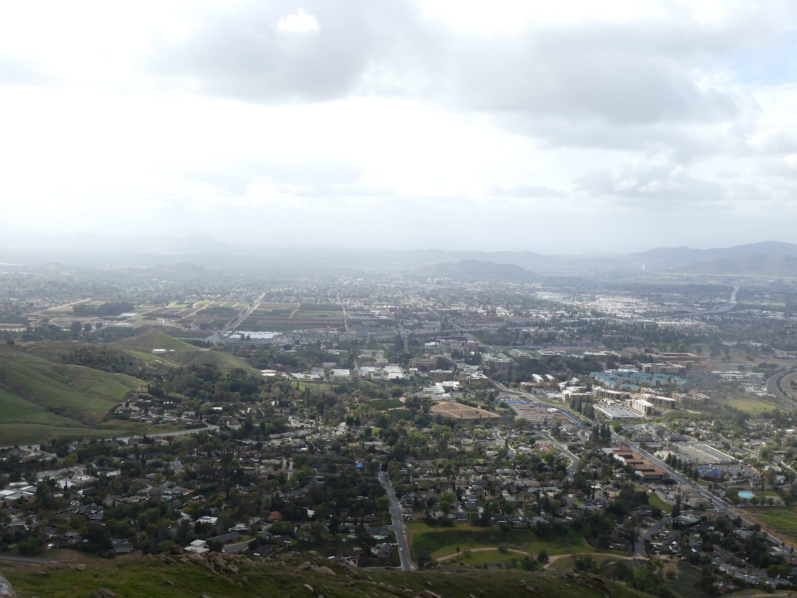 The University of California, Riverside campus seen from Box Spring Mountain
