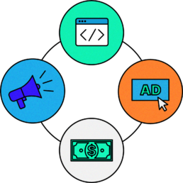 Raincross marketing agency homepage showcasing innovative digital marketing solutions and successful client case studies.